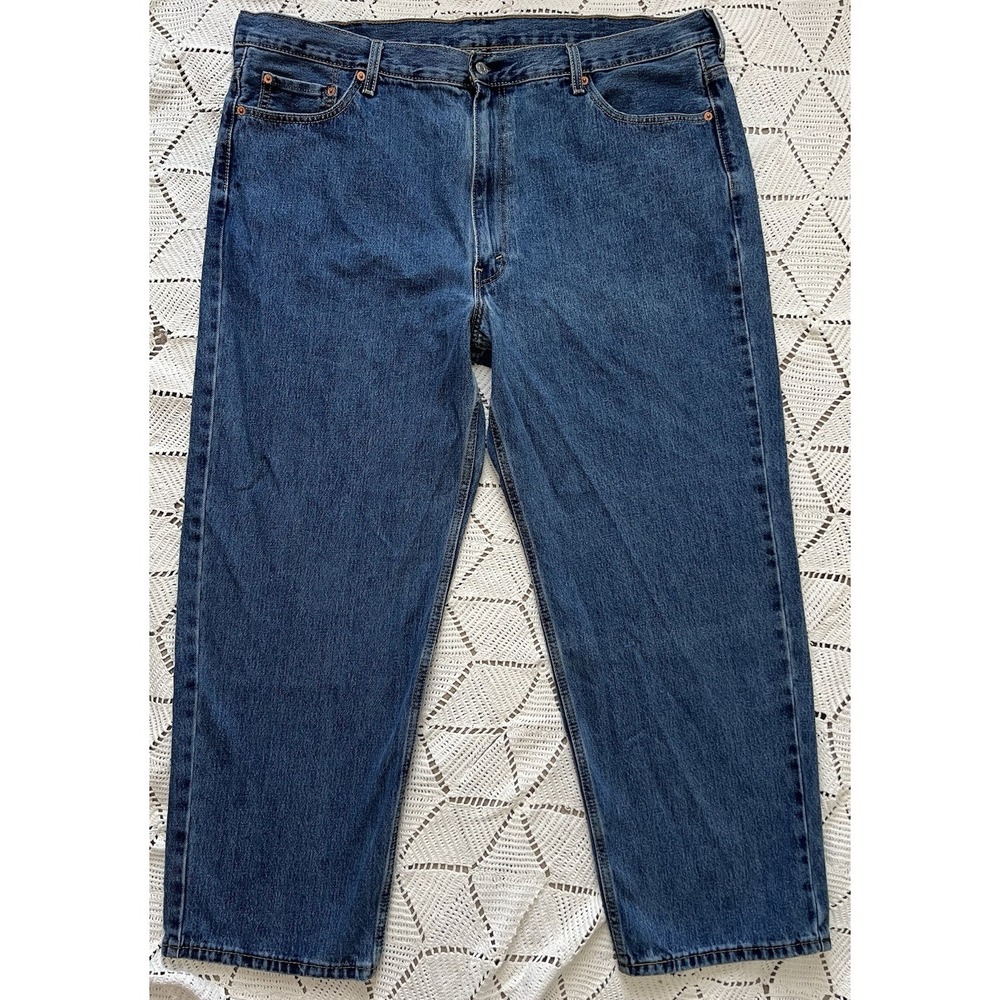 Levi's 501 Original Fit Jeans W46 L30 Cotton Denim Classic Blue Minimalist Men's